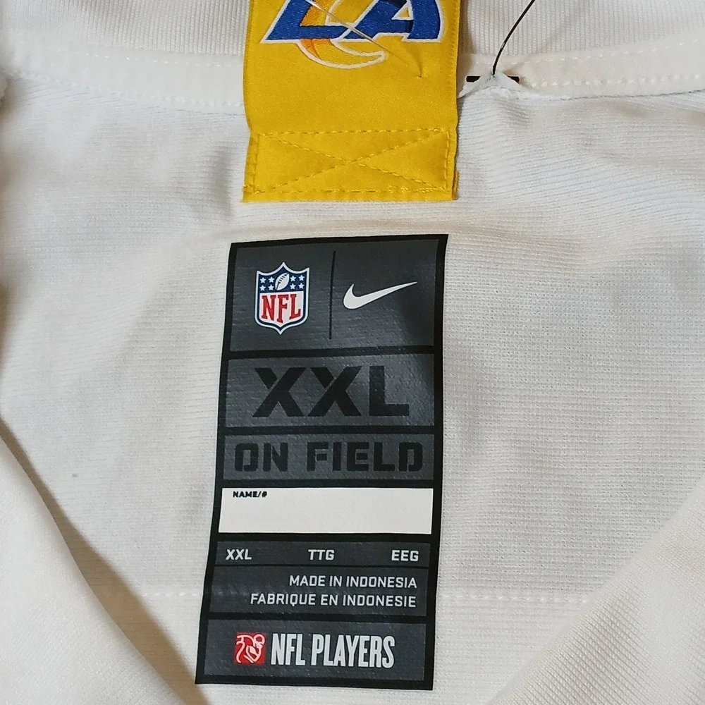 Nike Vapor FUSE Los Angeles Rams Puka Nacua #17 Jersey White Dri-Fit Men's XXL